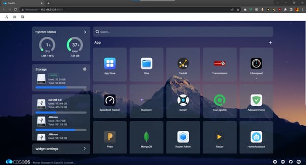 Crear una VM en Proxmox y migrar CasaOS.